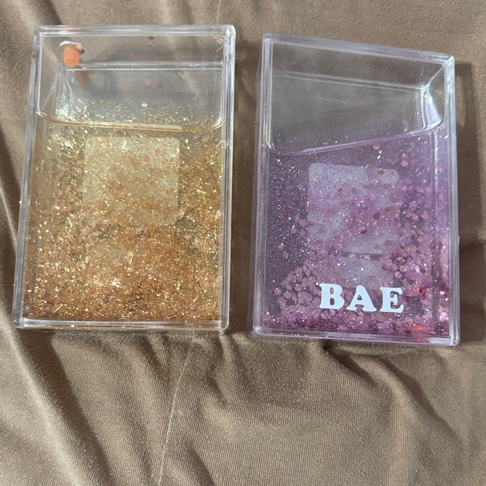 2 Urban Outfitters Polaroid pic holders - Pink and Gold